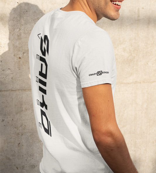 WHITE PREMIUM RŌNIN WITH THE DEVIL FRONT PRINT TSHIRT