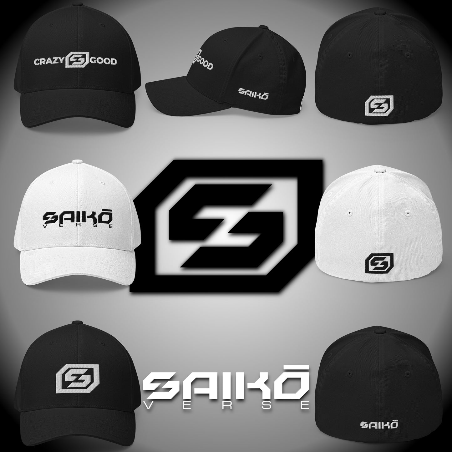 SAIKŌVERSE STRUCTURED WHITE CAP - CLOSED BACK EDITION