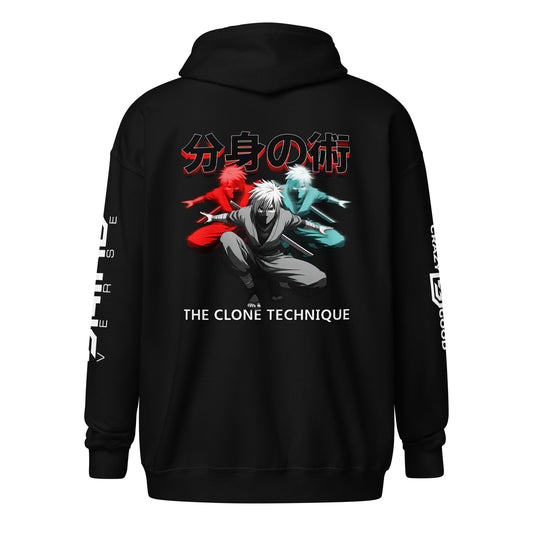 BUNSHIN NO JUTSU | CLONE TECHNIQUE ZIPPER HOODIE