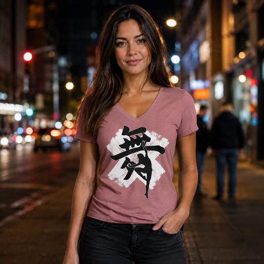 DANCE | MAI 舞 V-NECK WOMEN'S RELAXED FIT TEE